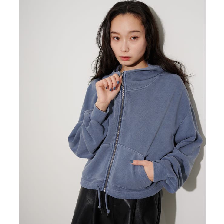 【自社ZOZO限定】SHORT HIGHNECK ZIP HOODIE | WEGO【WOMEN】 | 詳細画像11 