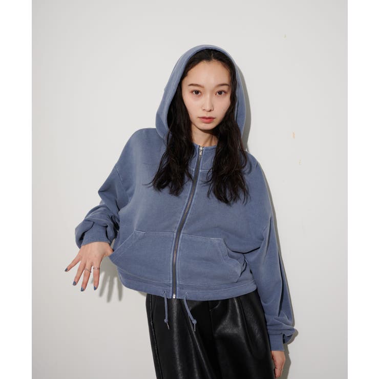 【自社ZOZO限定】SHORT HIGHNECK ZIP HOODIE | WEGO【WOMEN】 | 詳細画像12 