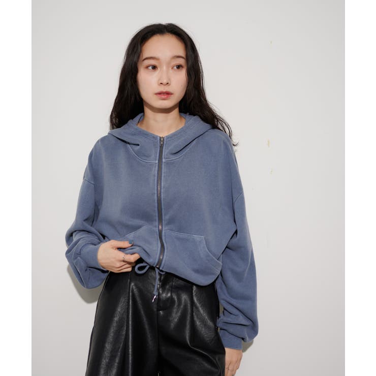 【自社ZOZO限定】SHORT HIGHNECK ZIP HOODIE | WEGO【WOMEN】 | 詳細画像15 