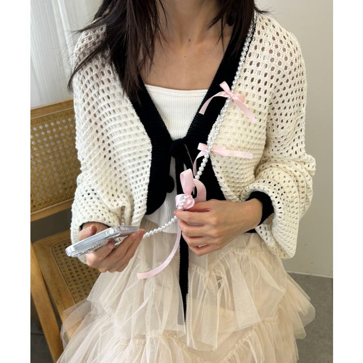 リボンビーズストラップ | WEGO【WOMEN】 | 詳細画像1 