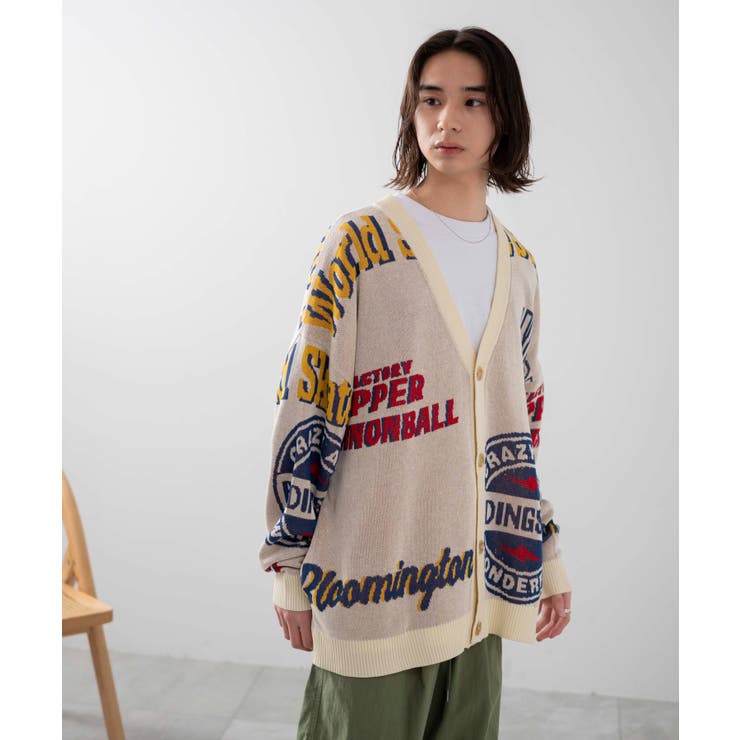 オーバーフィットドライタッチパターンカーディガン | WEGO【WOMEN】 | 詳細画像17 