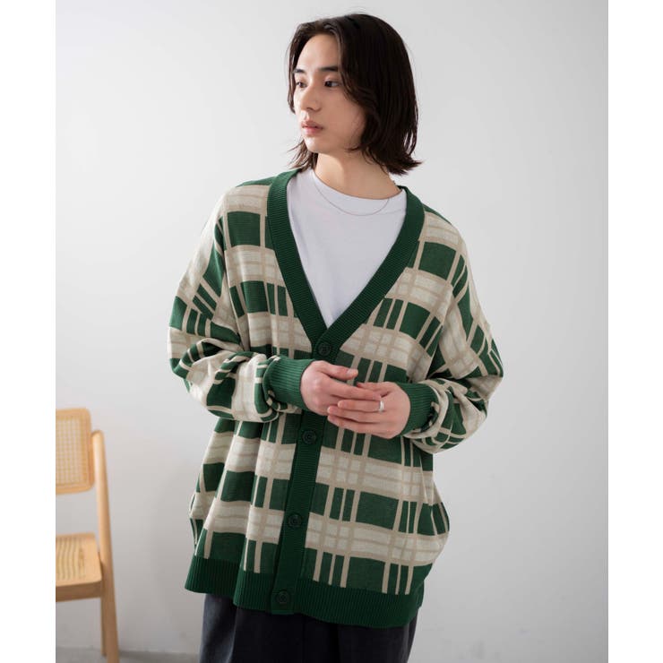 オーバーフィットドライタッチパターンカーディガン | WEGO【WOMEN】 | 詳細画像21 