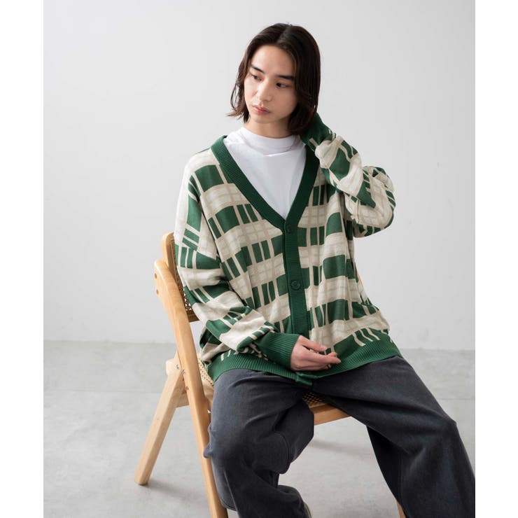 オーバーフィットドライタッチパターンカーディガン | WEGO【WOMEN】 | 詳細画像23 