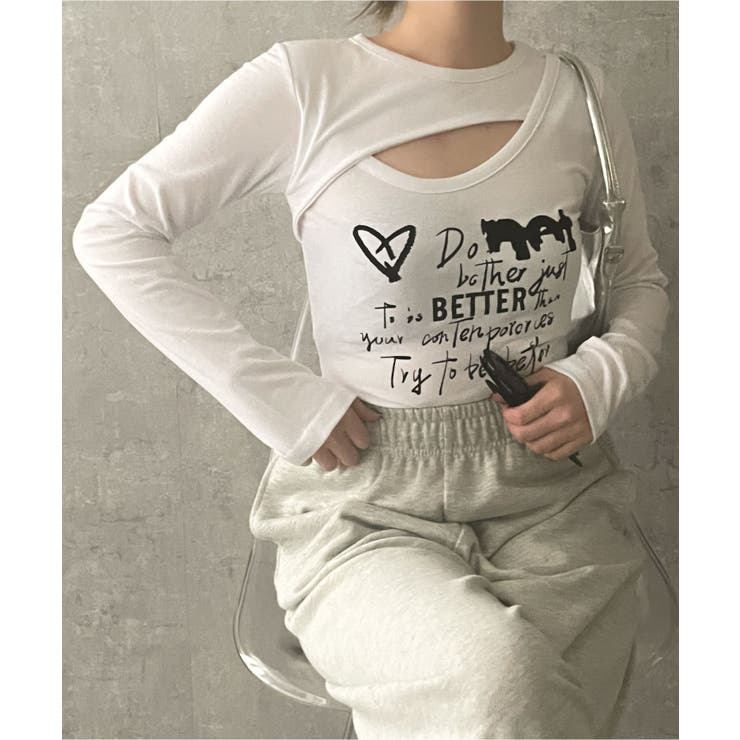 フロントホールプリントロンT | WEGO【WOMEN】 | 詳細画像1 