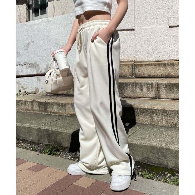 サイドラインスウェットパンツ[品番：WG010090097]｜WEGO【WOMEN