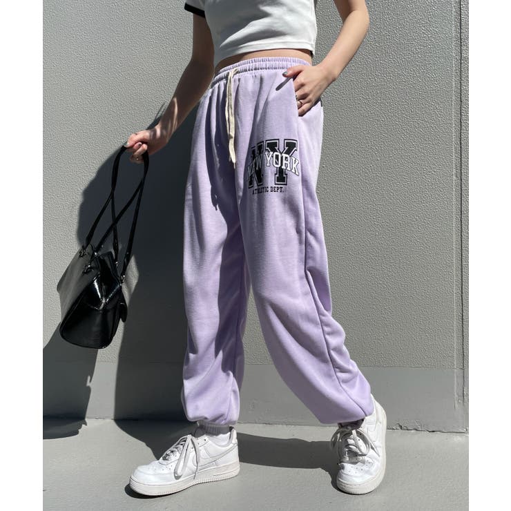 NYロゴスウェットパンツ[品番：WG010090101]｜WEGO【WOMEN
