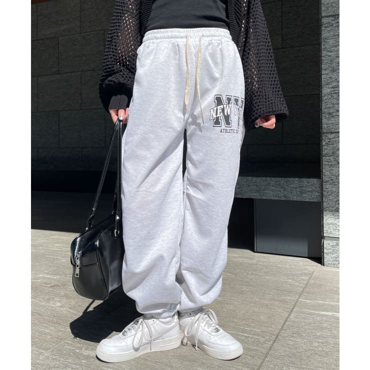 NYロゴスウェットパンツ[品番：WG010090101]｜WEGO【WOMEN】（ウィゴー