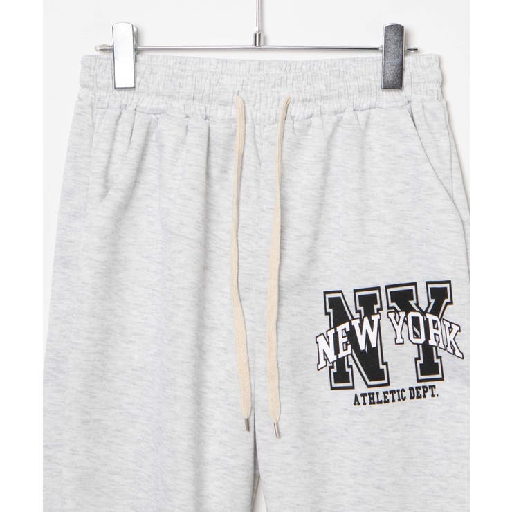 ヌメロ ハーフパンツ スウェット 白 デカロゴ ヌメロ ハーフパンツ