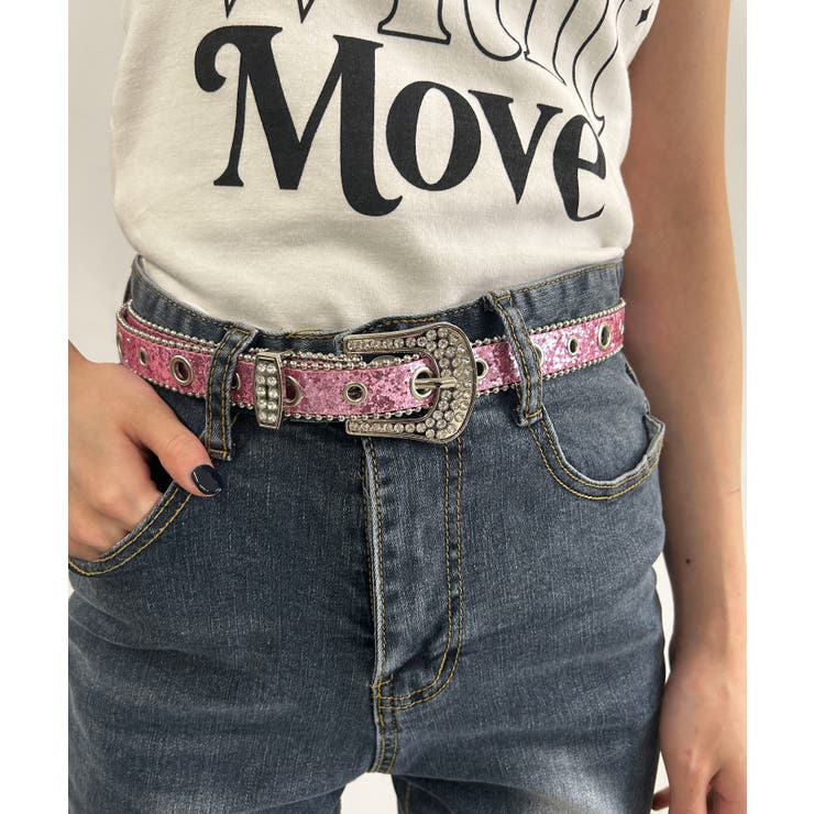 Lビジューバックルラメベルト | WEGO【WOMEN】 | 詳細画像1 