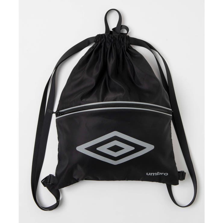 9090×umbro コラボ ナップサック　ブラック 9090×umbro コラボ ナップサック ブラック
