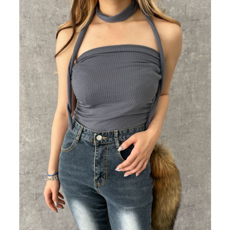 チョーカー付きベアトップ | WEGO【WOMEN】 | 詳細画像1 