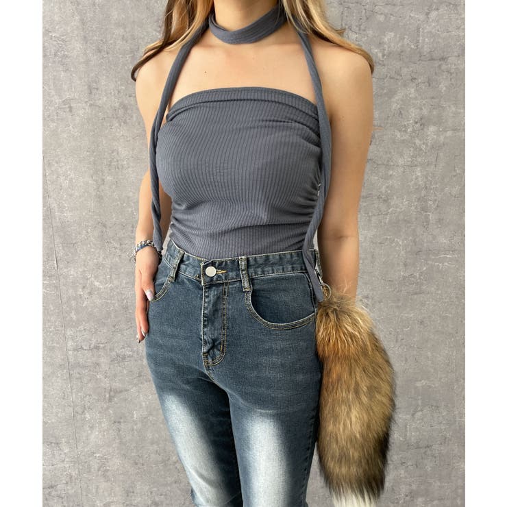 チョーカー付きベアトップ[品番：WG010090209]｜WEGO【WOMEN