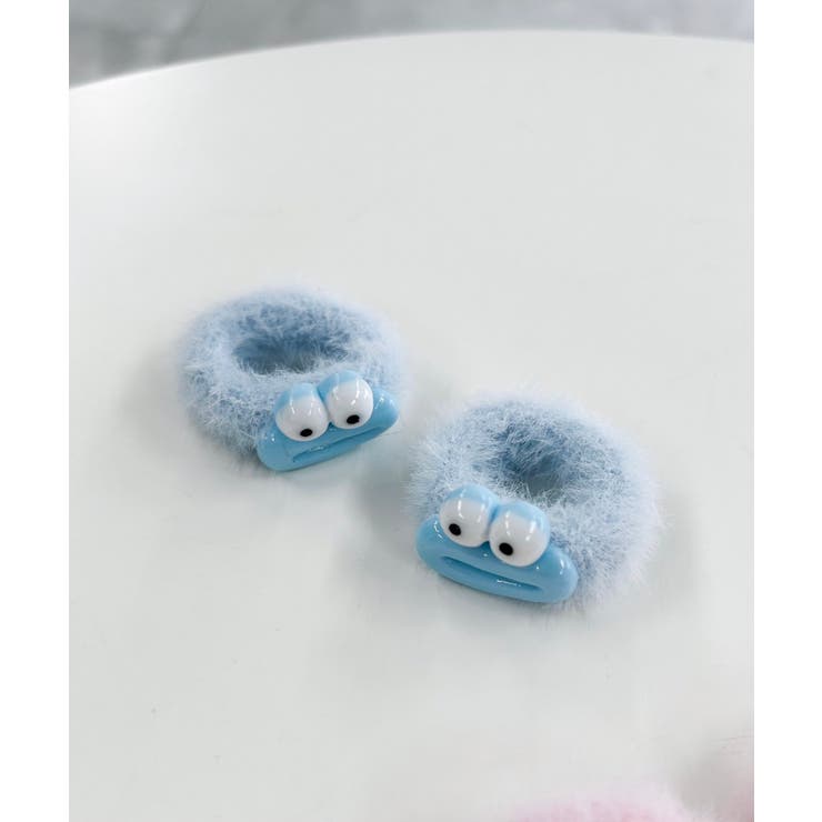 メグえもん様 水色×グレー ハンドメイド☆ふわじゃら☆ビーズ ヘアゴム メグえもん様 水色×グレー ハンドメイド☆ふわじゃら☆ビーズ