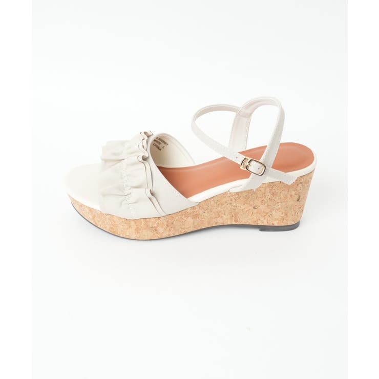 ウェッジソールフリルサンダル[品番：WG010090246]｜WEGO【WOMEN