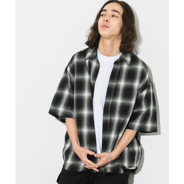 オンブレチェックシャツ(S)[品番：WG010090264]｜WEGO【MEN 