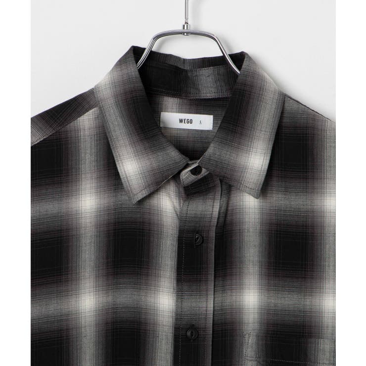 オンブレチェックシャツ(S)[品番：WG010090264]｜WEGO【MEN