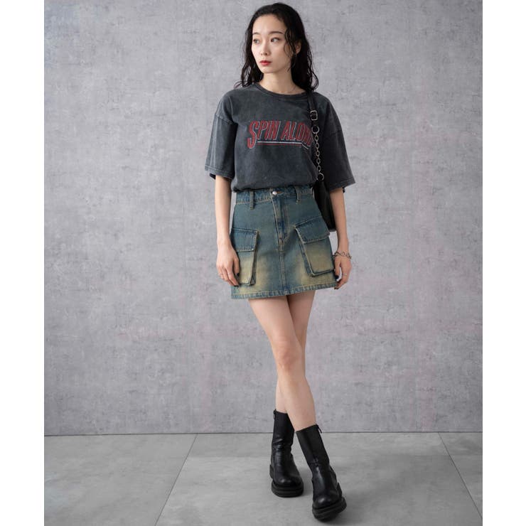 ヴィンテージウォッシュグラフィックTシャツ | WEGO【WOMEN】 | 詳細画像5 