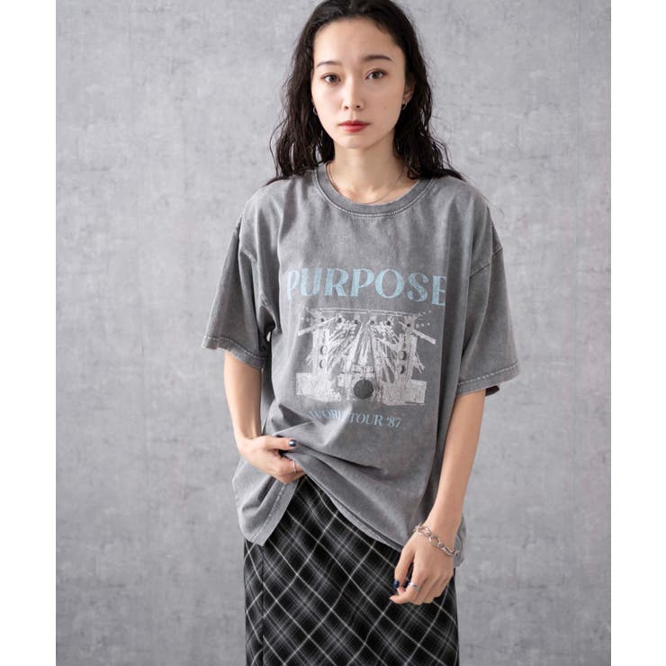 ヴィンテージウォッシュグラフィックTシャツ | WEGO【WOMEN】 | 詳細画像7 