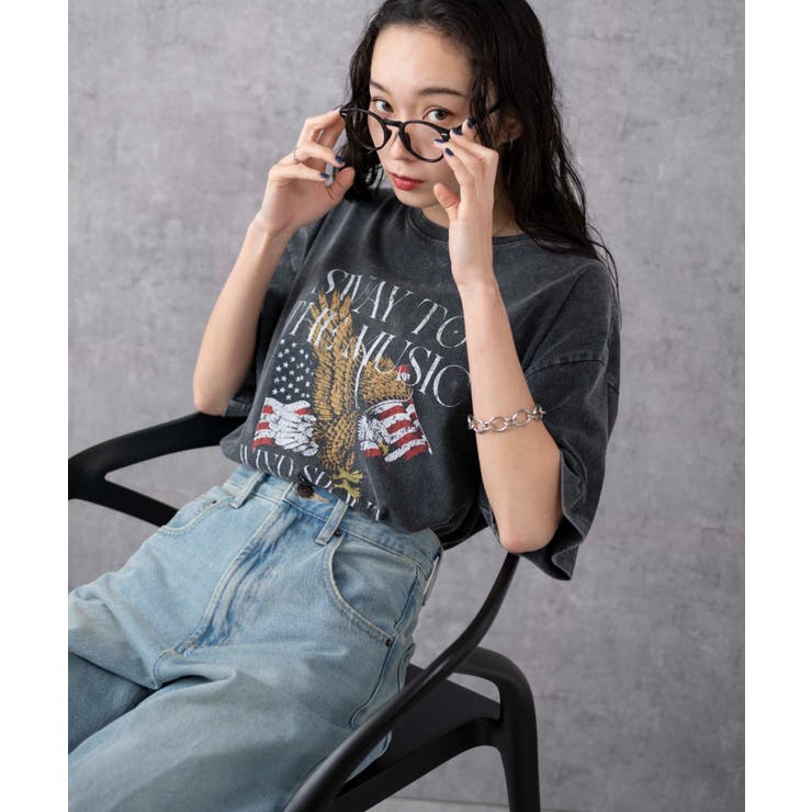 ヴィンテージウォッシュグラフィックTシャツ | WEGO【WOMEN】 | 詳細画像10 