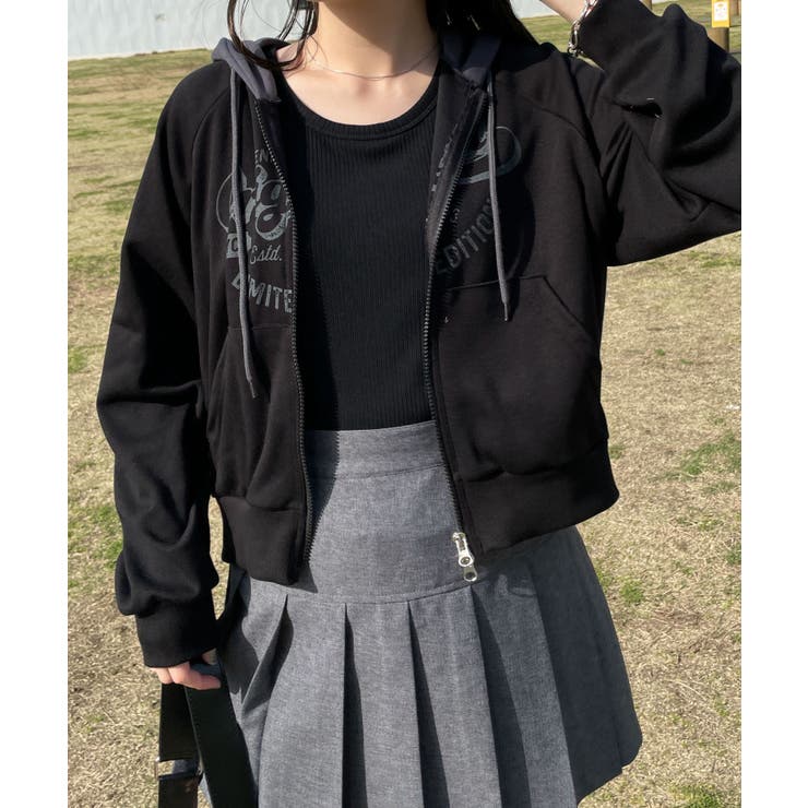 カレッジプリントZIPパーカー[品番：WG010090310]｜WEGO【WOMEN