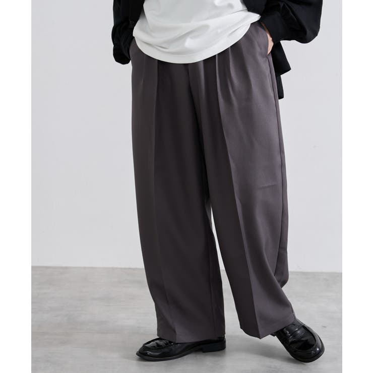 ワイドストレートスラックス[品番：WG010090412]｜WEGO【MEN