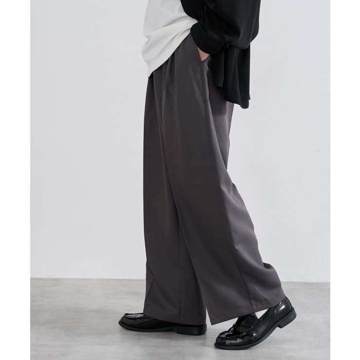 ワイドストレートスラックス[品番：WG010090412]｜WEGO【MEN