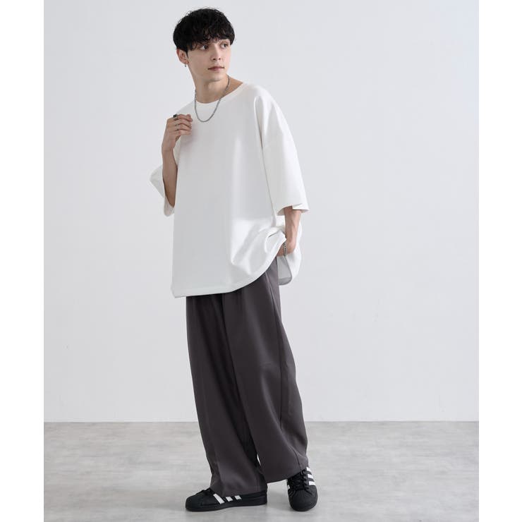ワイドストレートスラックス[品番：WG010090412]｜WEGO【MEN