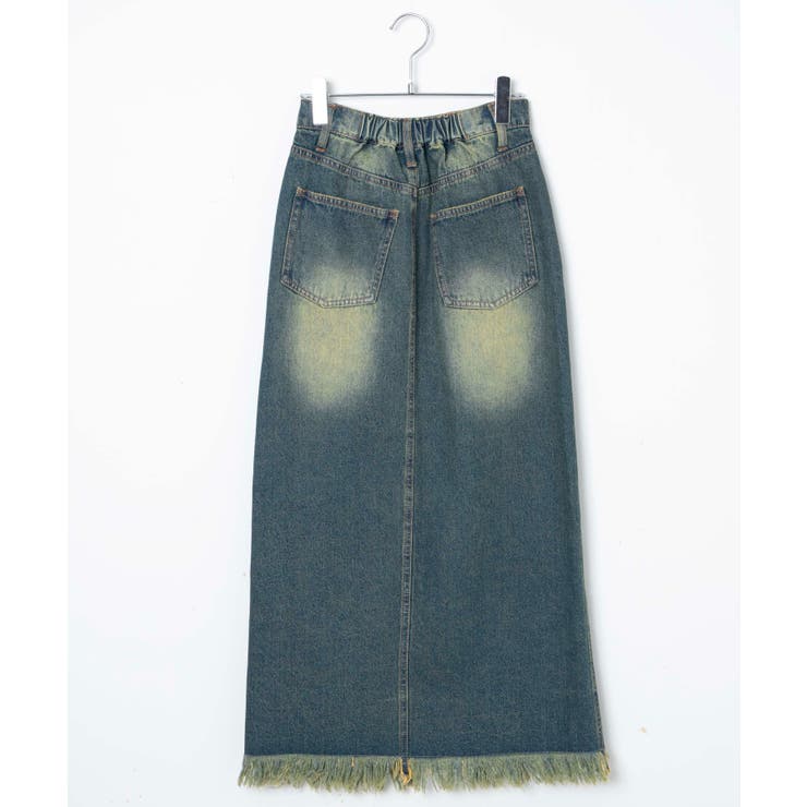 ヴィンテージウォッシュデニムロングスカート [品番：WG010090494]｜WEGO【WOMEN】（ウィゴー）のレディースファッション通販｜SHOPLIST（ショップリスト）