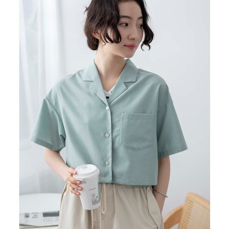オープンカラーショートシャツ[品番：WG010090495]｜WEGO【WOMEN