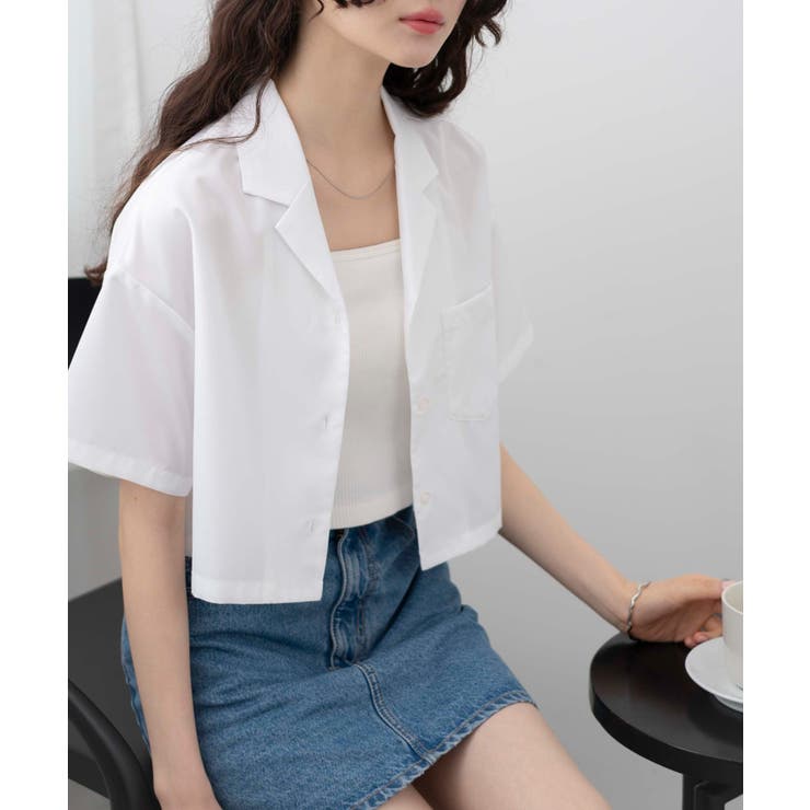 オープンカラーショートシャツ[品番：WG010090495]｜WEGO【WOMEN