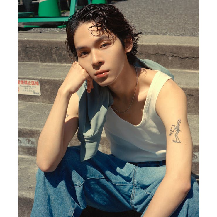 リブタンクトップ | WEGO【MEN】 | 詳細画像2 