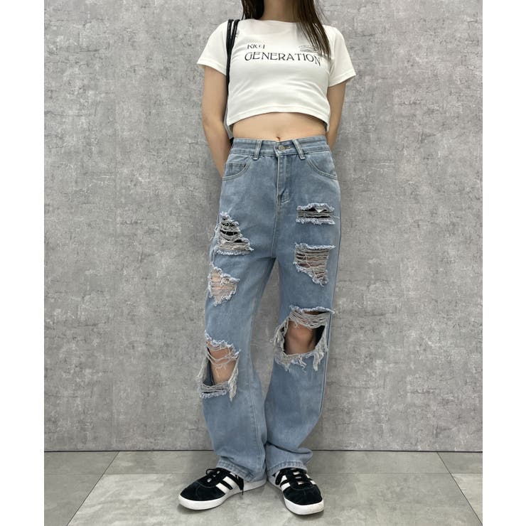 BELPER 23SS クラッシュデニム1 classic denim【K1-23136】 | kizuki