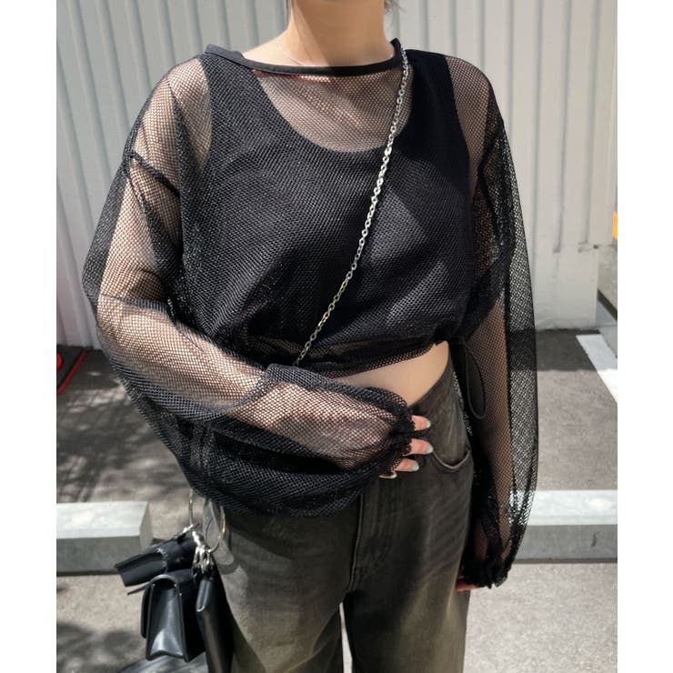 メッシュサイドドロストトップス | WEGO【WOMEN】 | 詳細画像10 
