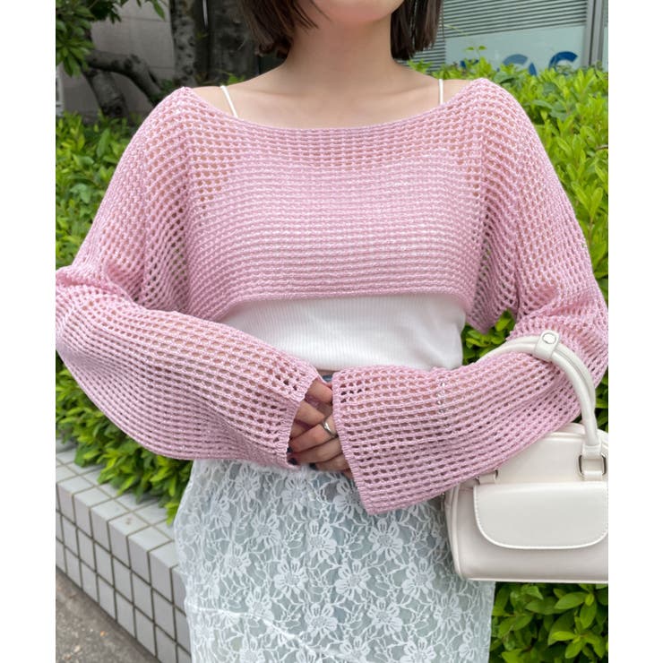 ラメショートニットプルオーバー | WEGO【WOMEN】 | 詳細画像6 