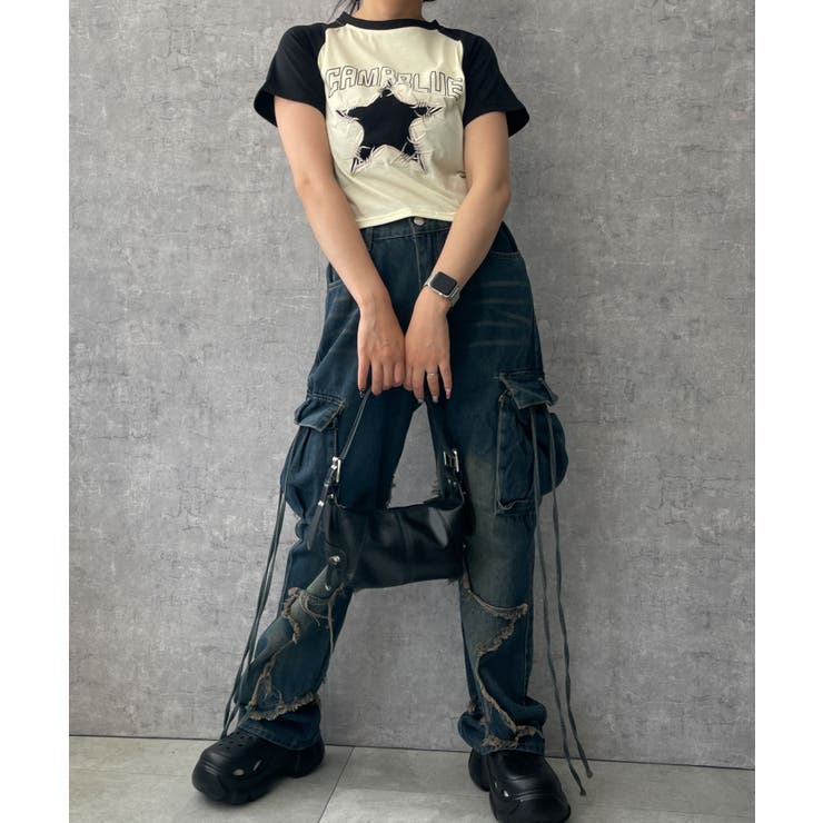 スターポケットデニムパンツ[品番：WG010090624]｜WEGO【WOMEN