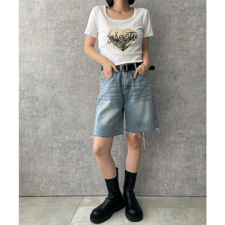 ハートロゴクロップドT | WEGO【WOMEN】 | 詳細画像6 