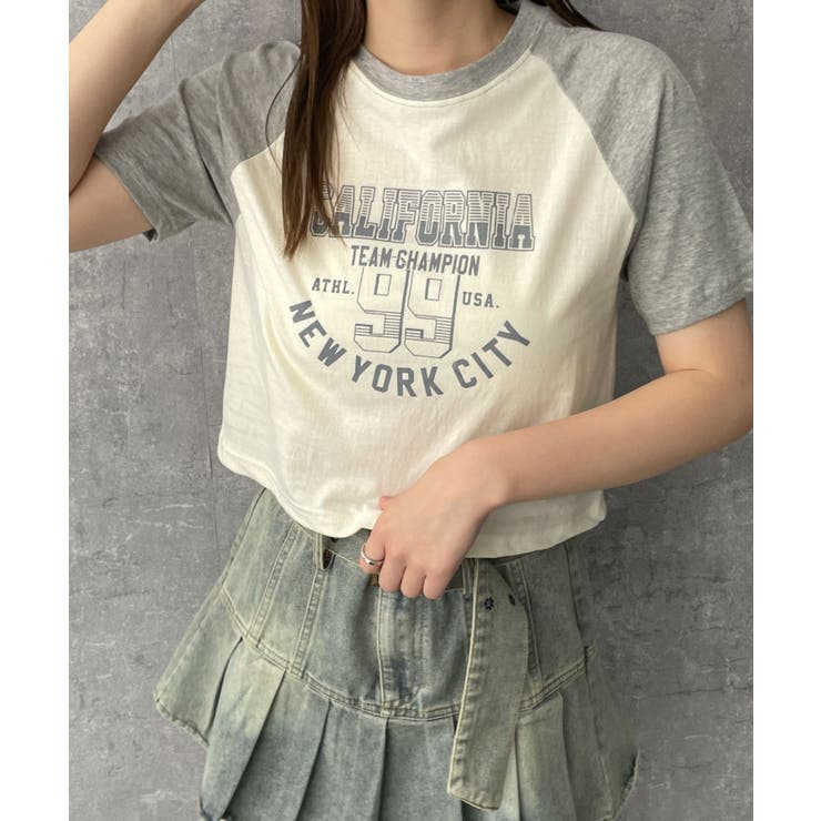 CALIFORNIAロゴラグランTシャツ[品番：WG010090660]｜WEGO