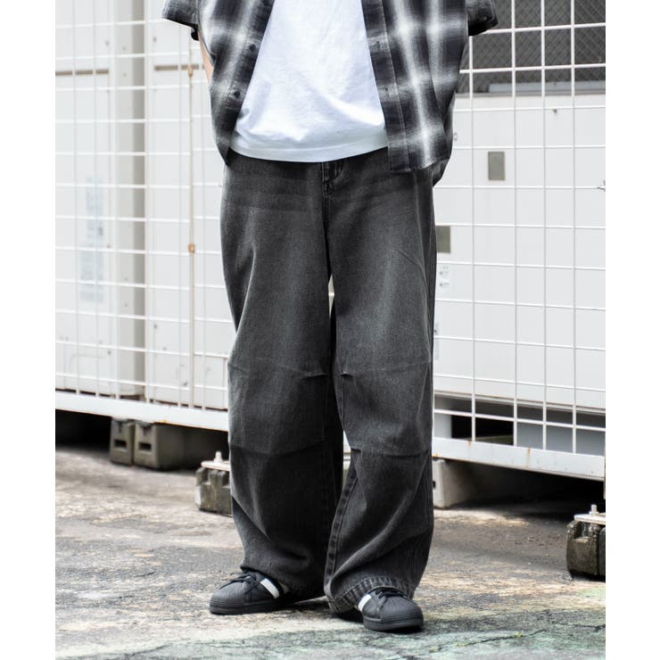 スミクロ | デニムパラシュートパンツ | WEGO【MEN】