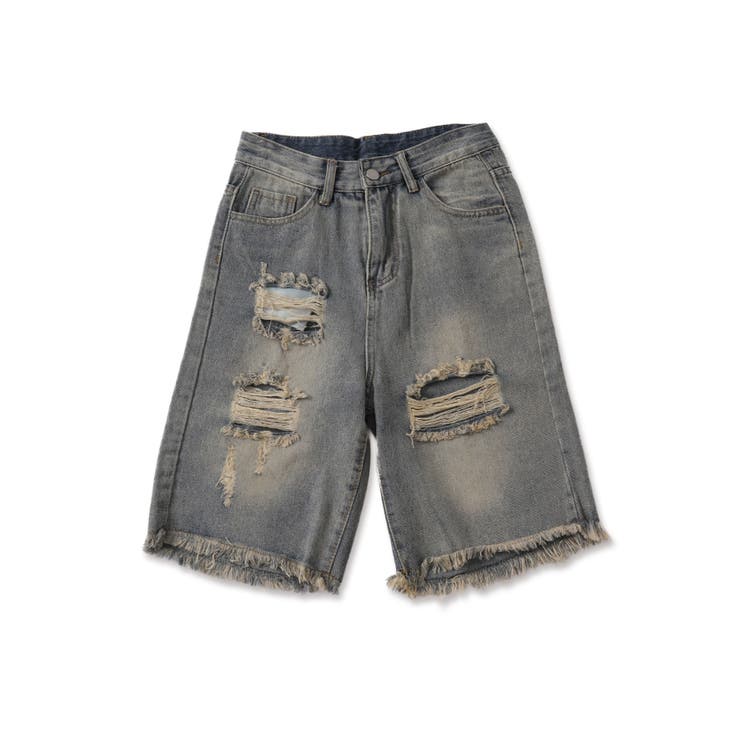 楽天市場】正規品【 XU damage denim half pants 】 エックス
