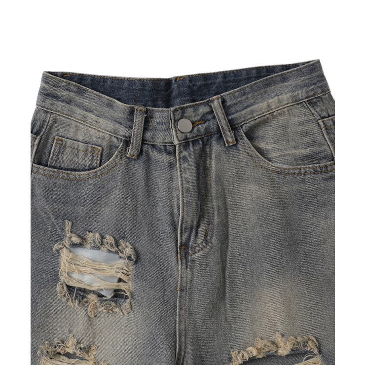 ダメージデニムハーフパンツ[品番：WG010090682]｜WEGO【WOMEN