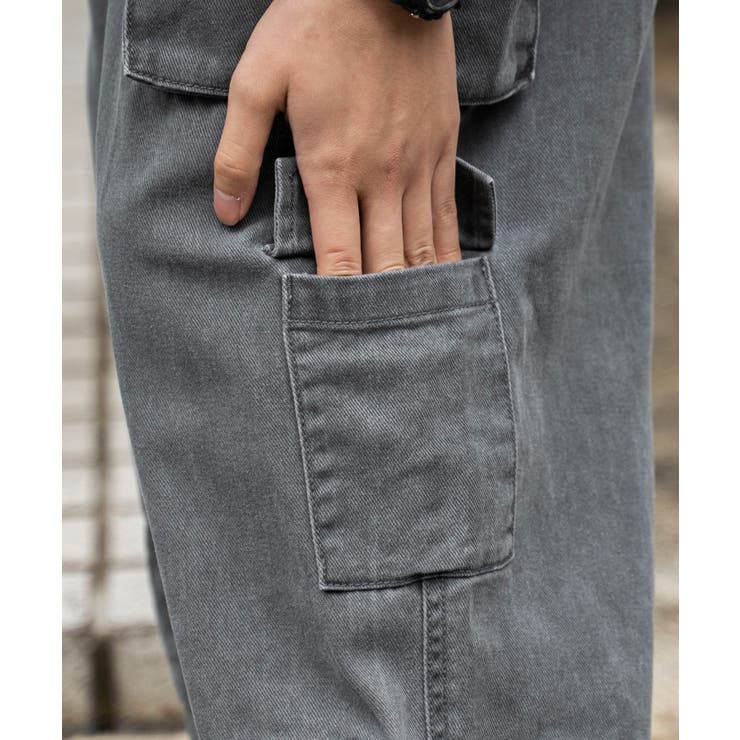 TETE HOMME テットオム カーゴパンツ マルチポケット ウール 毛