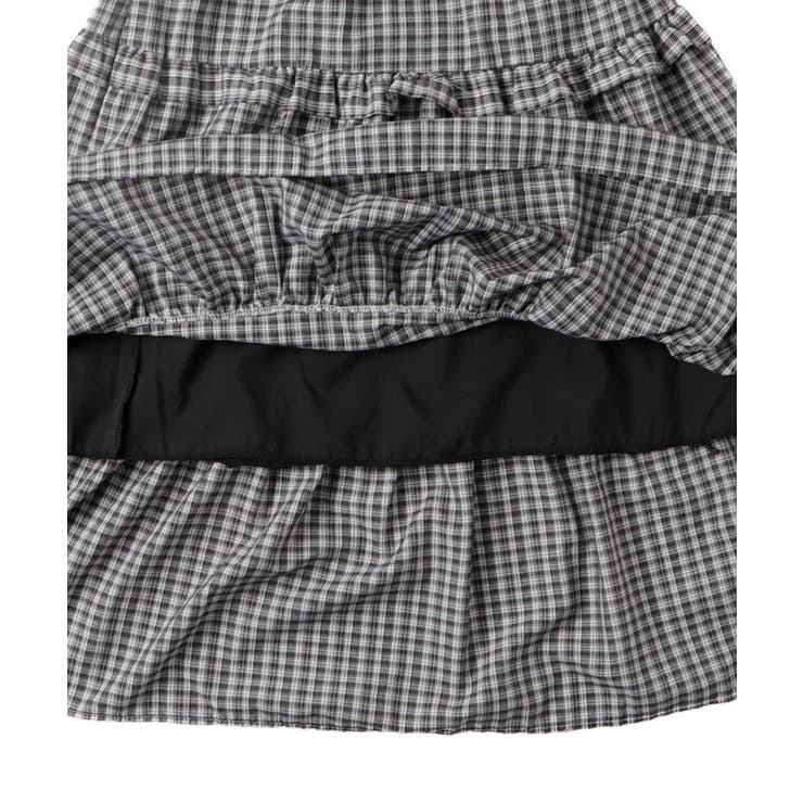 ティアードチェックロングスカート[品番：WG010090707]｜WEGO