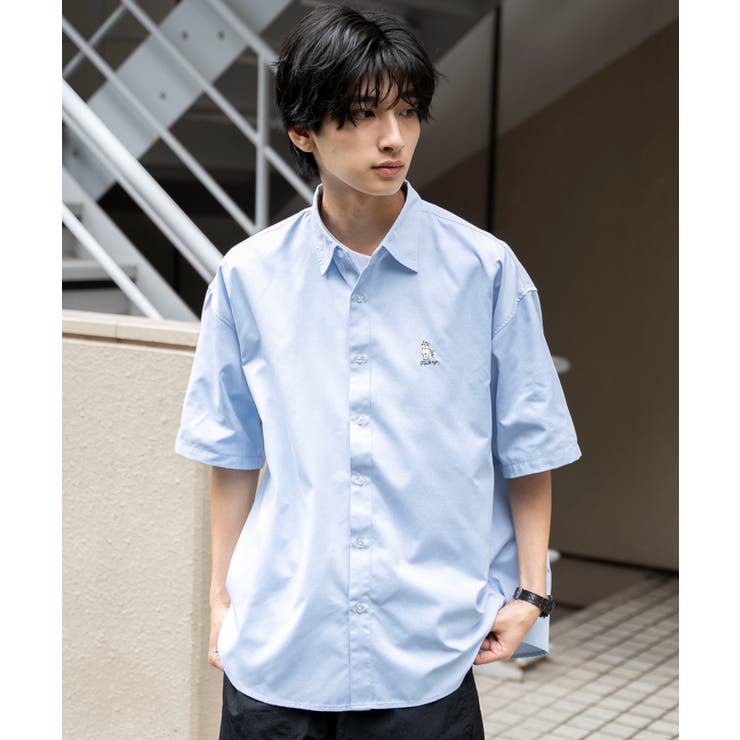 【公式】WEGO【MEN】 イージーケアオックスフォードワンポイントシャツ(S) 通販 服 サックス SHOPLIST/ショップリスト