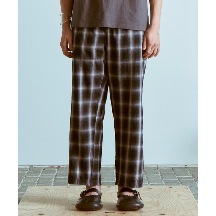 sunsea セットアップ リネンシルク サイズ2 チェック sunsea 19ss linen チェックセットアップ［破格］