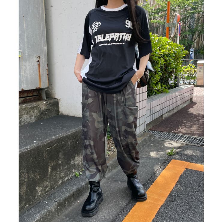 ホワイト/グリーン迷彩 専用の出品購入者決まっています セール】迷彩柄デニムパンツ（デニムパンツ）｜Dream garden