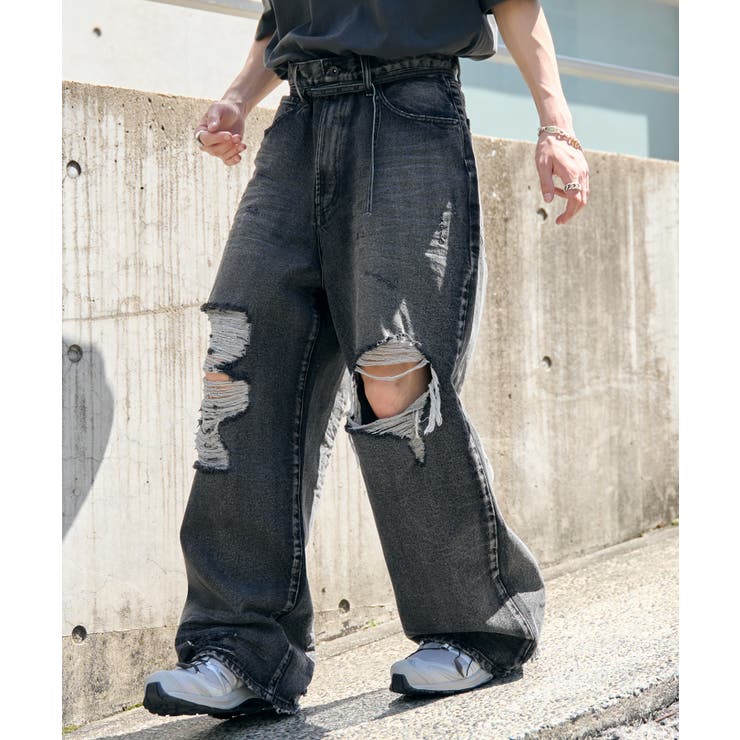 スーパーバギーデストロイデニム[品番：WG010090909]｜WEGO【MEN