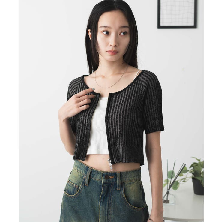 ダブルジップオフショルニットトップス | WEGO【WOMEN】 | 詳細画像20 