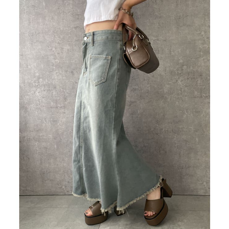 デニムフリンジフレアスカート | WEGO【WOMEN】 | 詳細画像5 