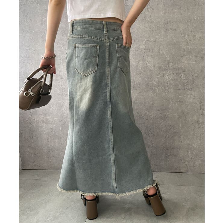 デニムフリンジフレアスカート | WEGO【WOMEN】 | 詳細画像6 