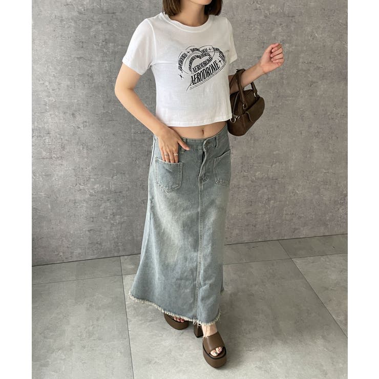 デニムフリンジフレアスカート | WEGO【WOMEN】 | 詳細画像8 